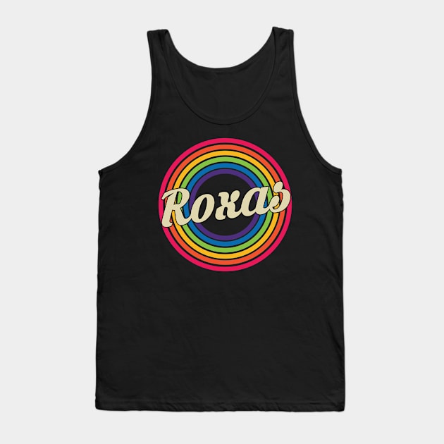 Roxas - Retro Rainbow Faded-Style Tank Top by MaydenArt